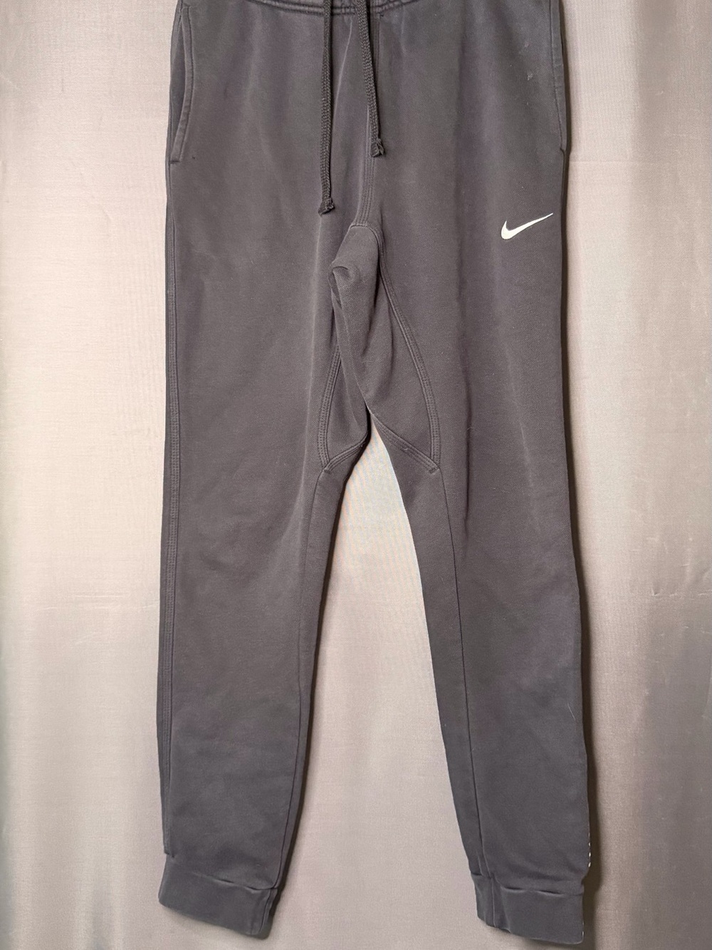 Nike Black Joggers with White Swoosh